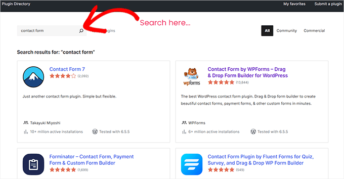WordPress plugins search results WordPress plugins search results